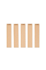 Holzkerzendochte mit Gravur - "LOVE" 20x1 mm