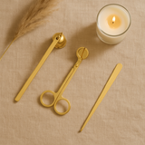 Kerzenzubehör-Set – Schere, Dochtlöscher, Kerzenlöscher