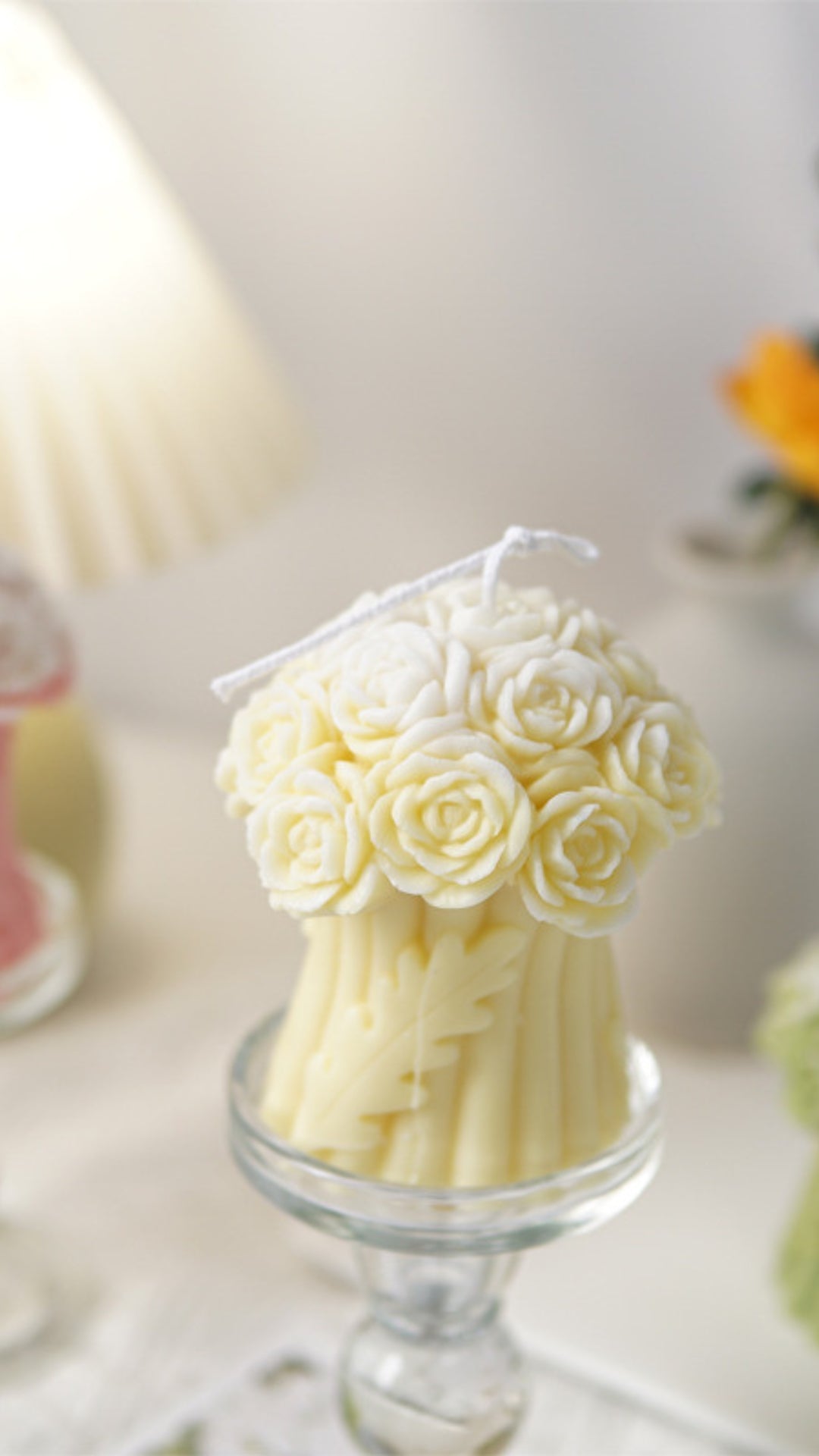 Silikonform für Kerzen - Rosenstrauß