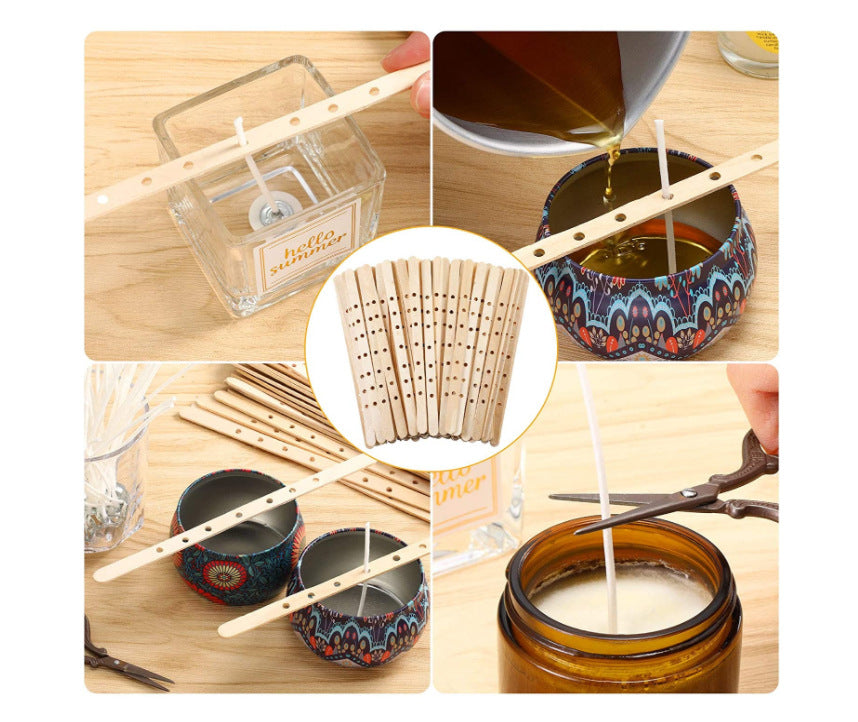 Holzdochtstabilisator mit 7 Löchern, 18 cm, 50 Stück