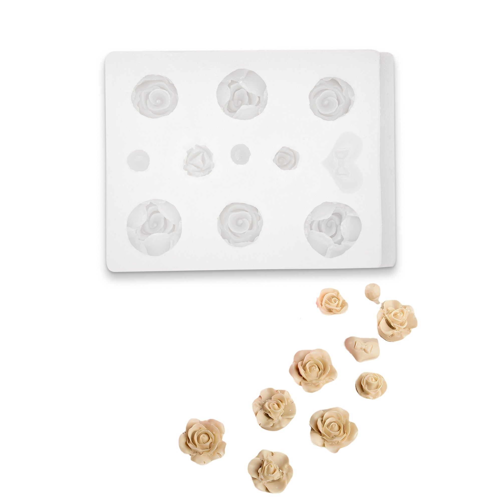 Silikonform für Kerzen - Blumen RS1-589