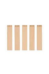 Holzdochte für Kerzen mit Gravur - "Schneeflocken" 20x1 mm