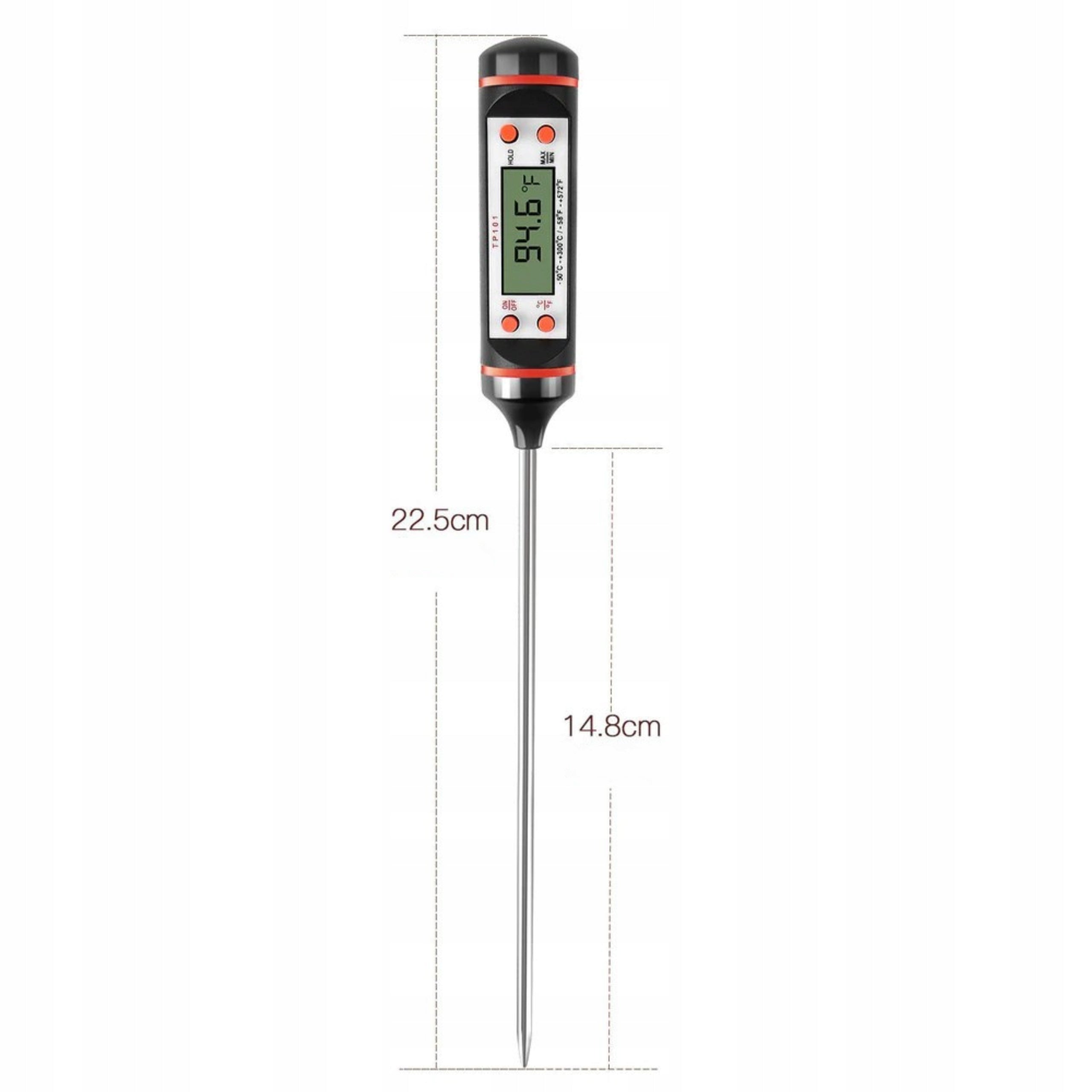 Fleischthermometer, Einstechthermometer für Wachs und Wein