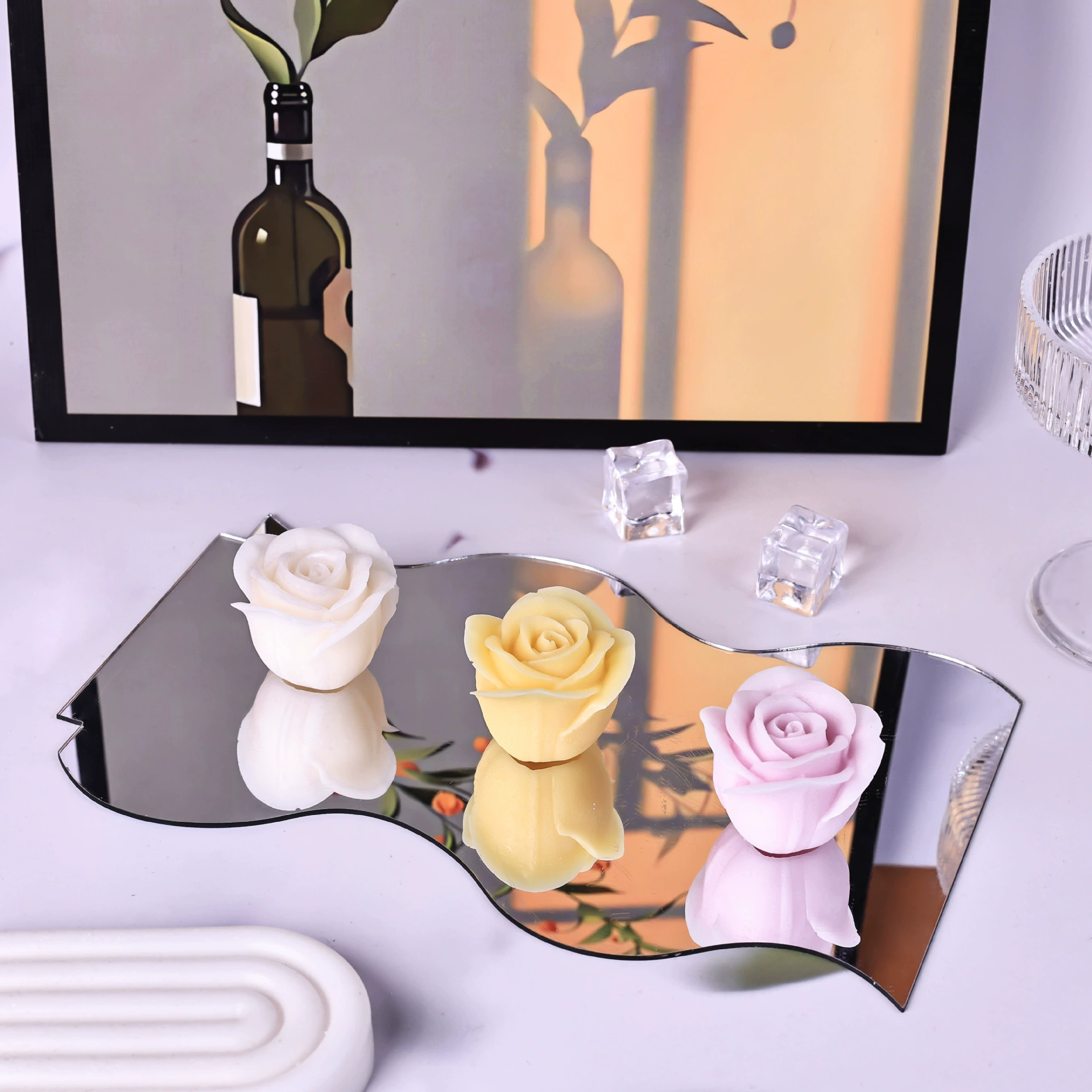 Silicone candle mold - flower RS1-4767