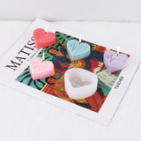 Silicone candle mold - heart with pulse