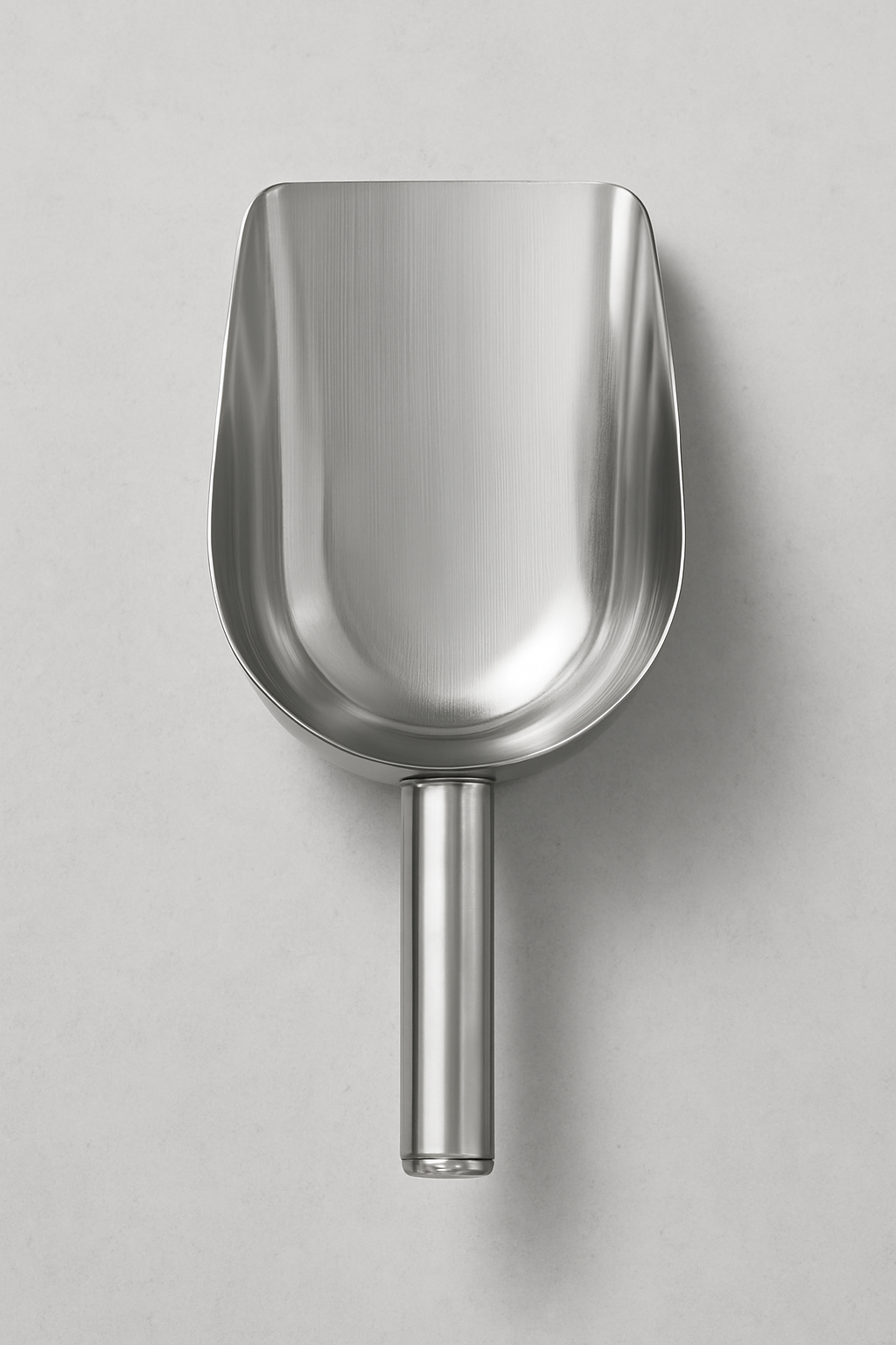 Stainless steel scoop for pouring wax