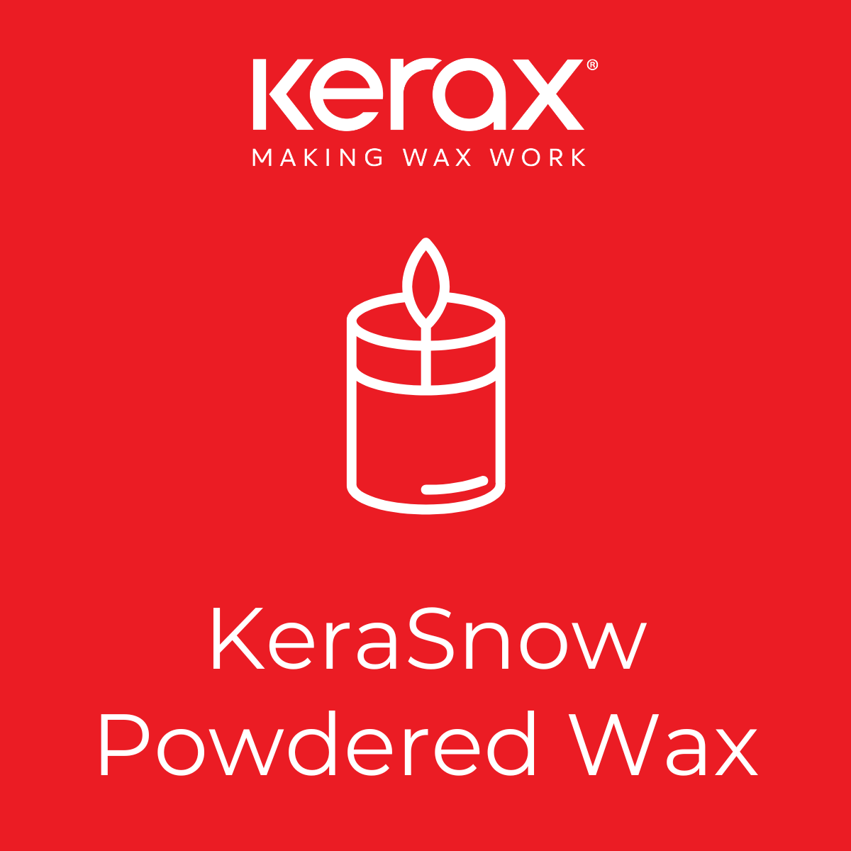 KeraSnow Paraffin-Hybrid-Wachspulver - Streukerzen