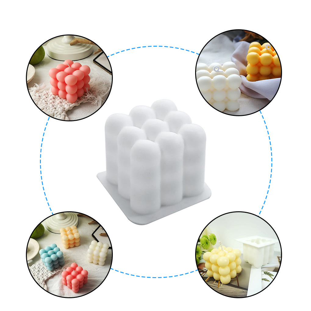 Kerzenform, Silikonform, Blasenform, 5x5 cm