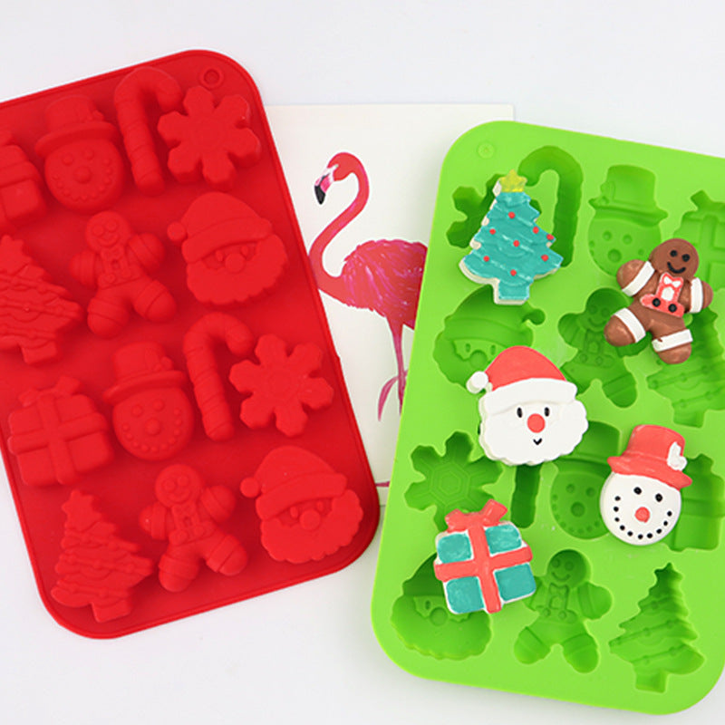 Silikonform für Duftwachs – weihnachtliche Motive, verschiedene Designs