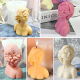 Silikonform für Kerzen – Frau mit verbundenen Augen