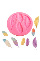 Silikonform für Kerzen - Blätter