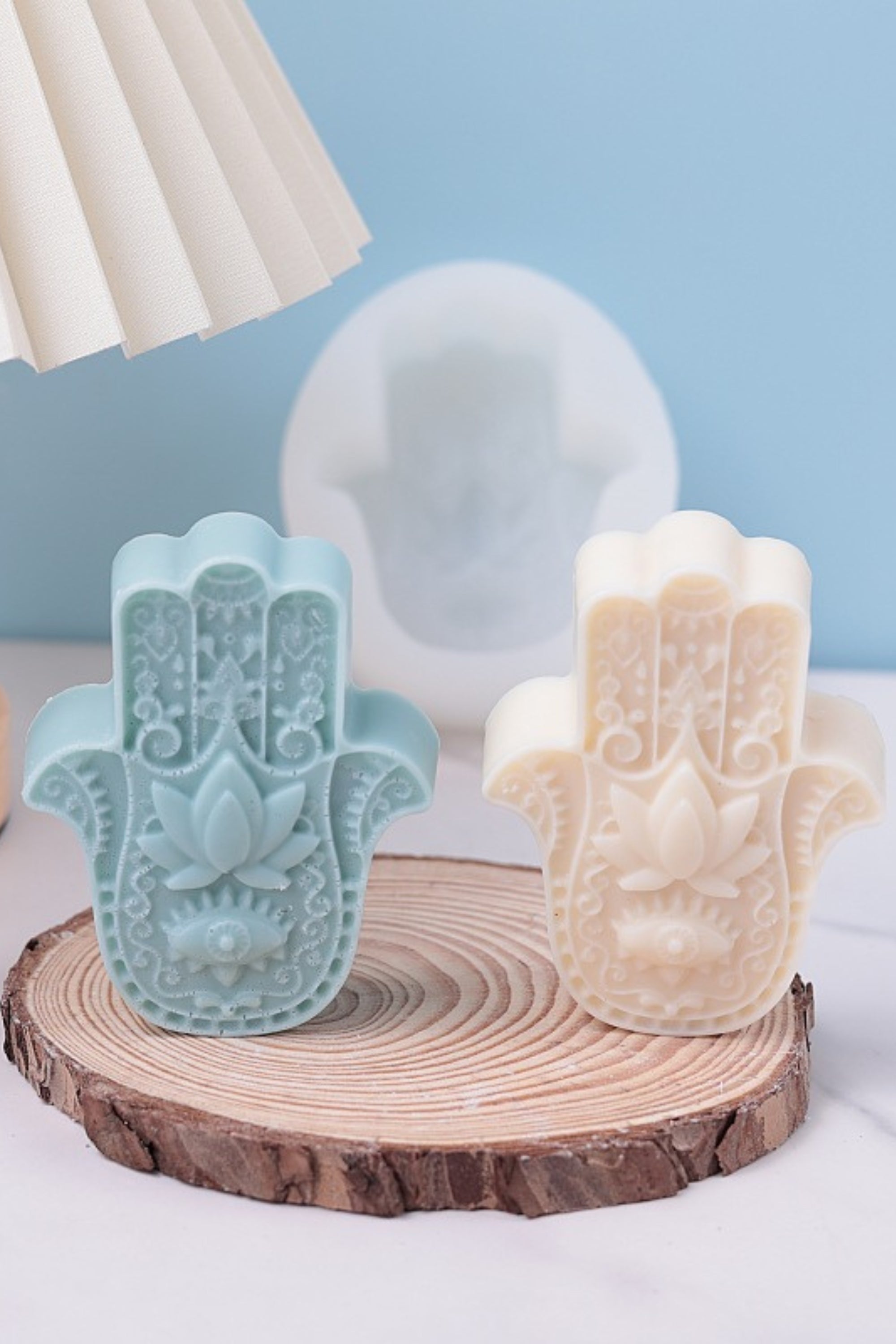 Silikonform für Kerzen - Hände Fatimas