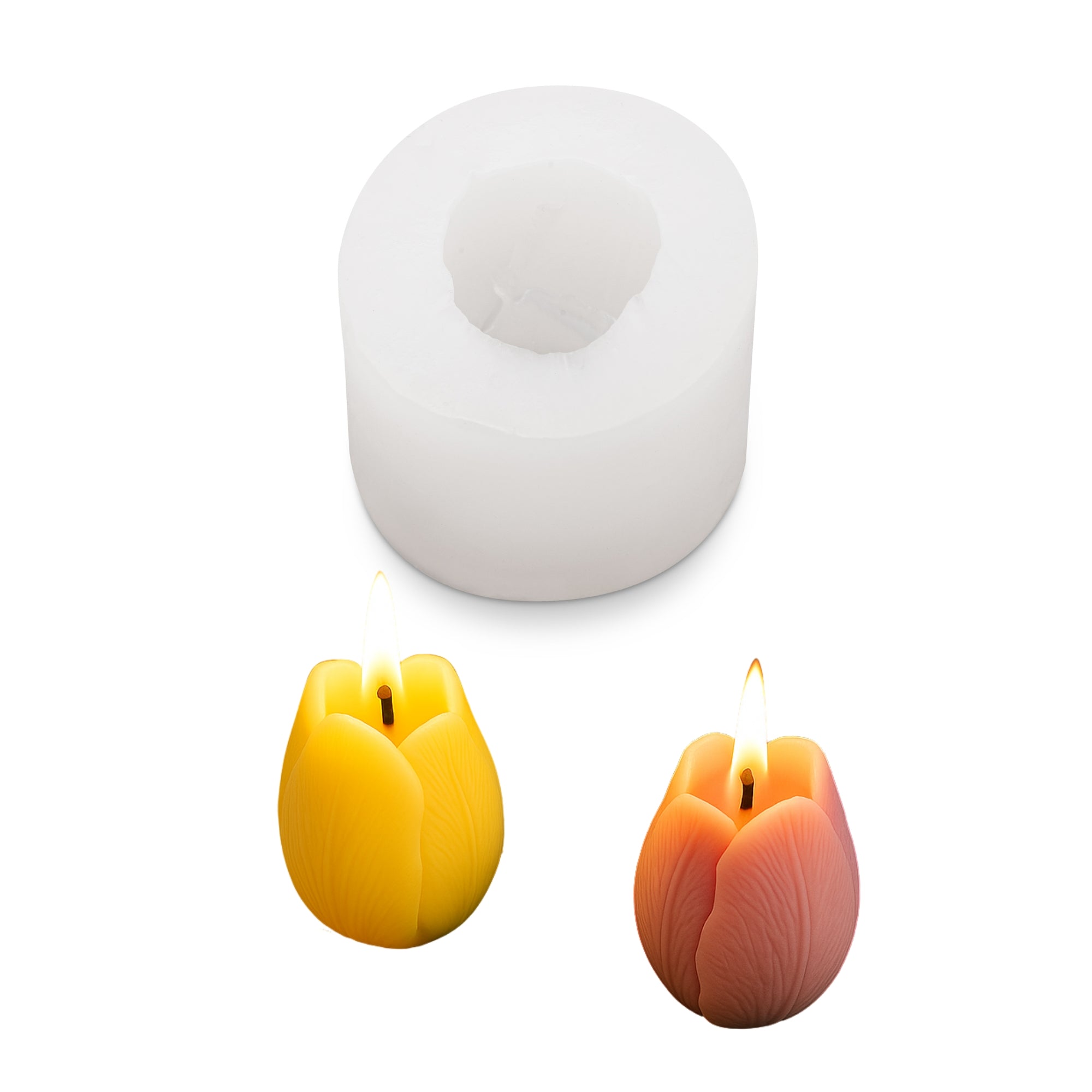 Silicone candle mold - flower RS1-648