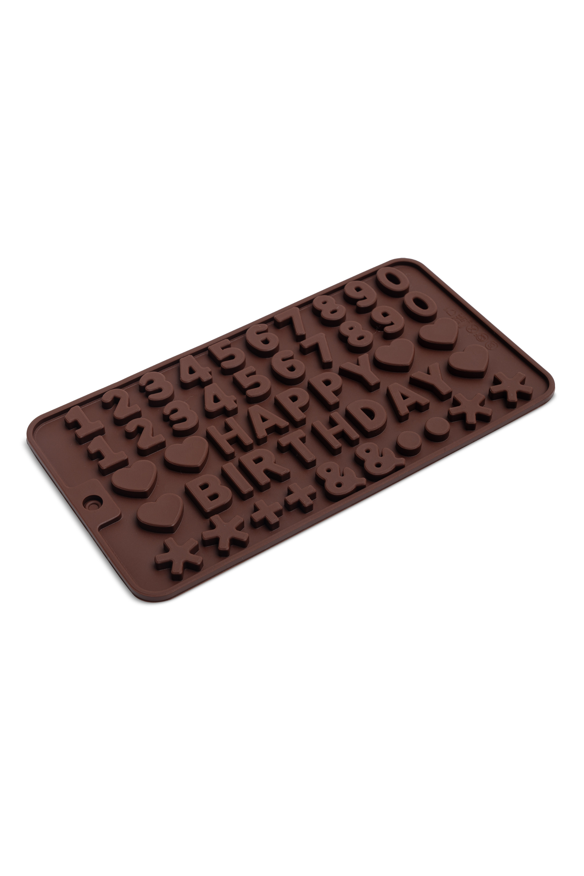 Silikonform für Kerzen - Zahlen und Buchstaben "Happy Birthday"