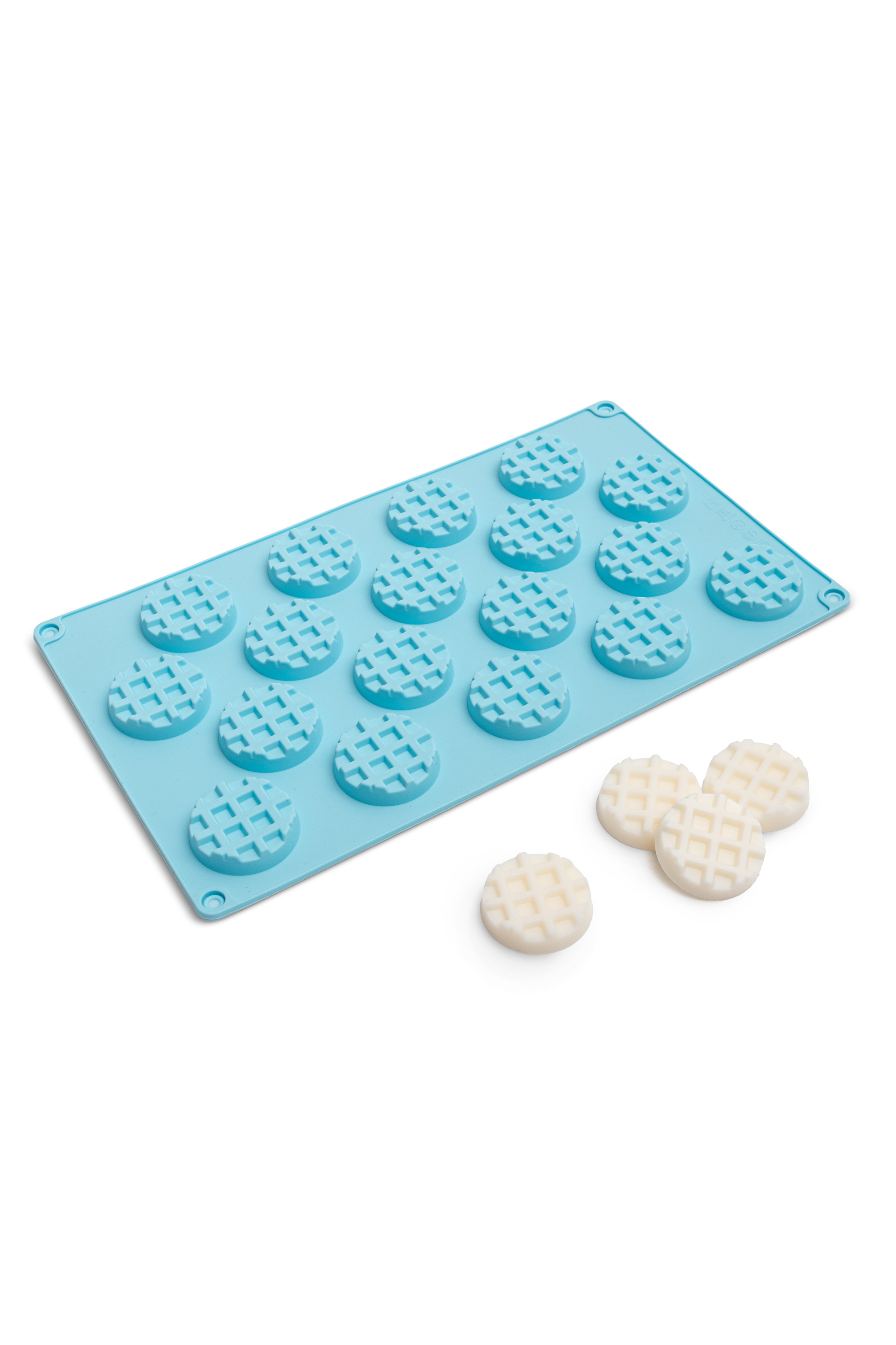 Silikonform für Kerzen - Waffeln