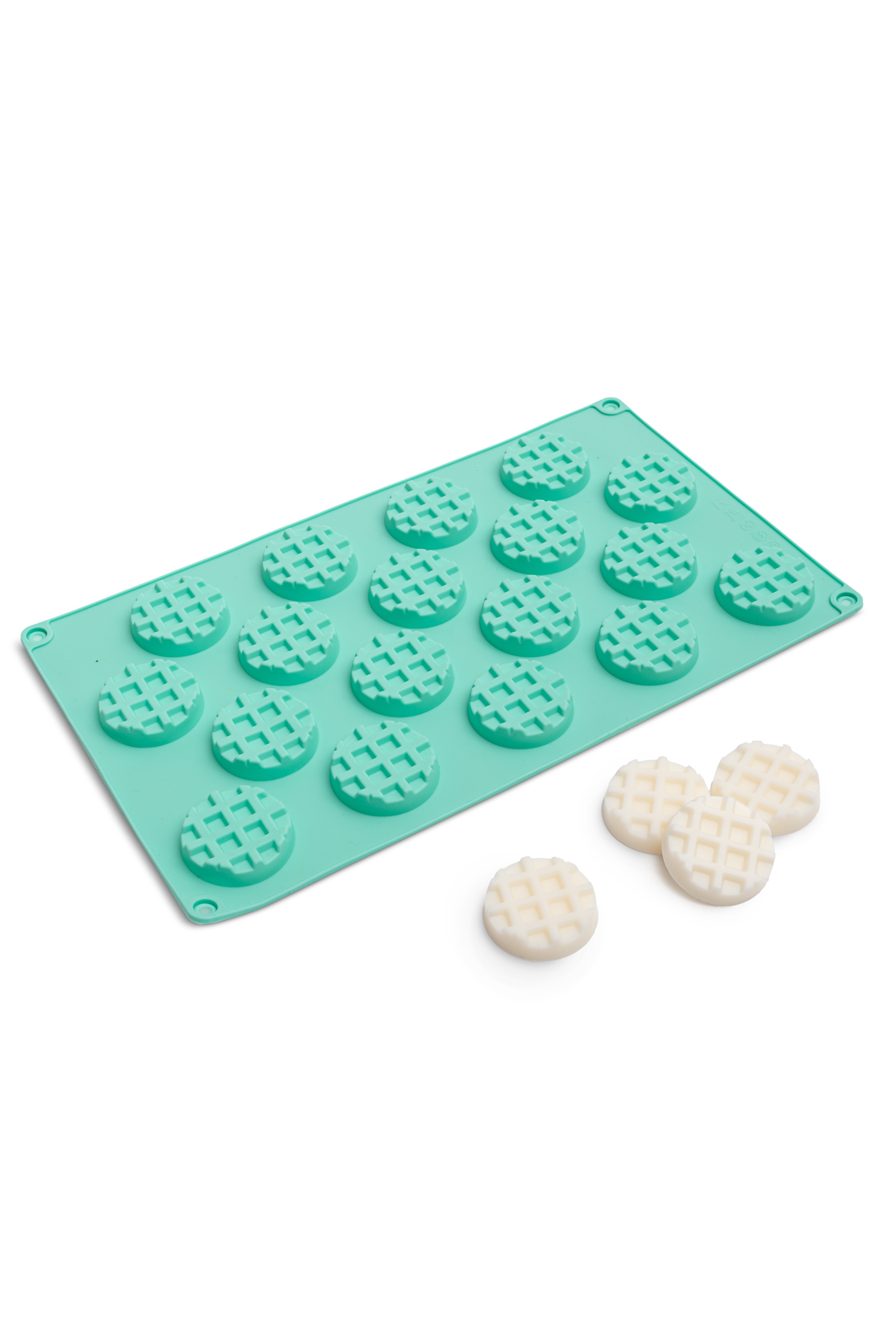 Silikonform für Kerzen - Waffeln