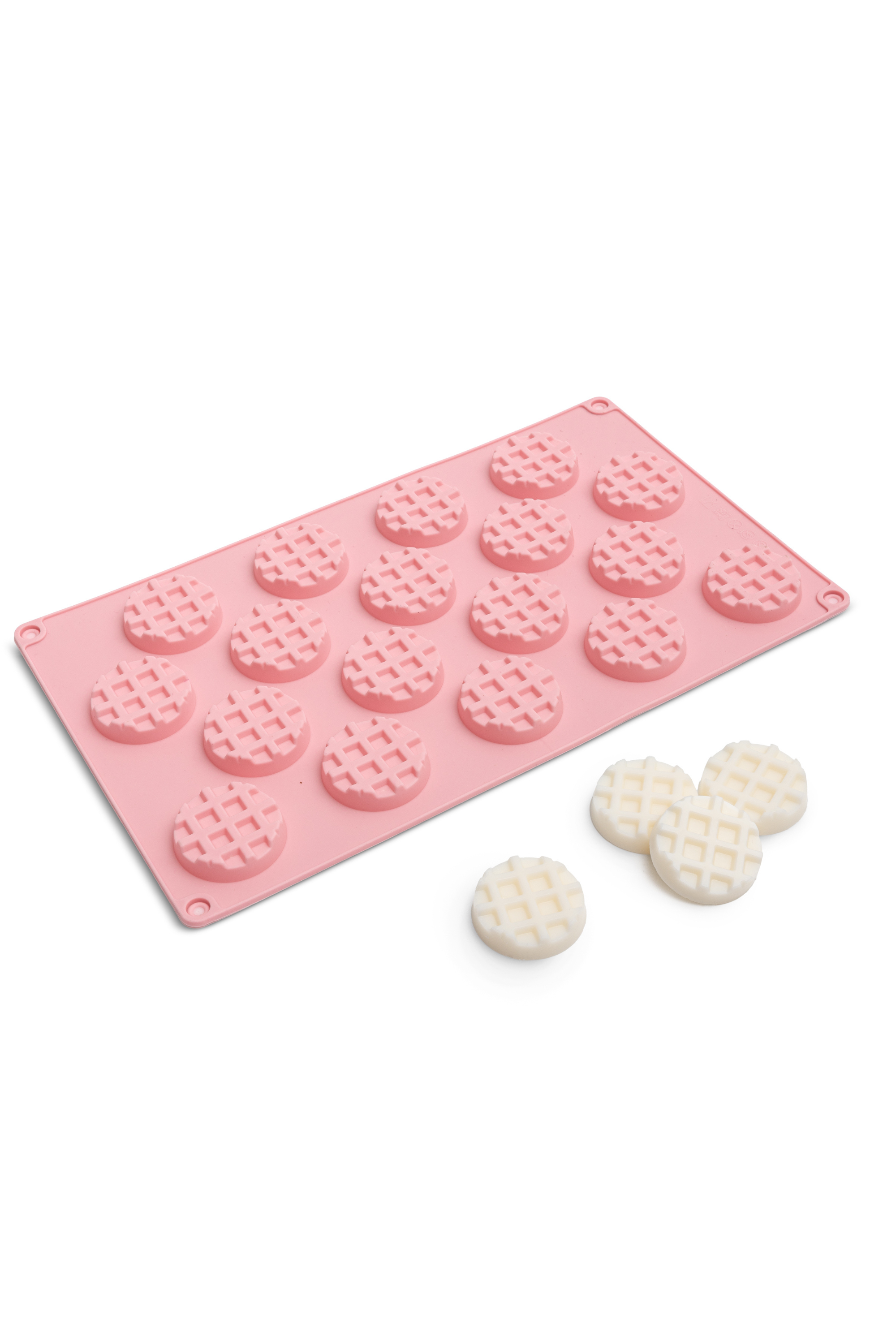 Silikonform für Kerzen - Waffeln