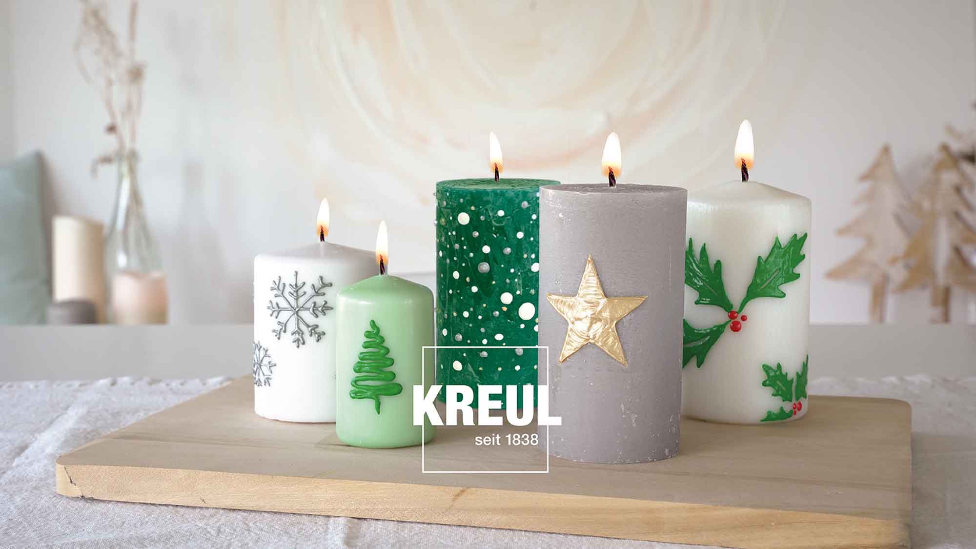 Set mit 6 Winter Love Kerzenmarkern