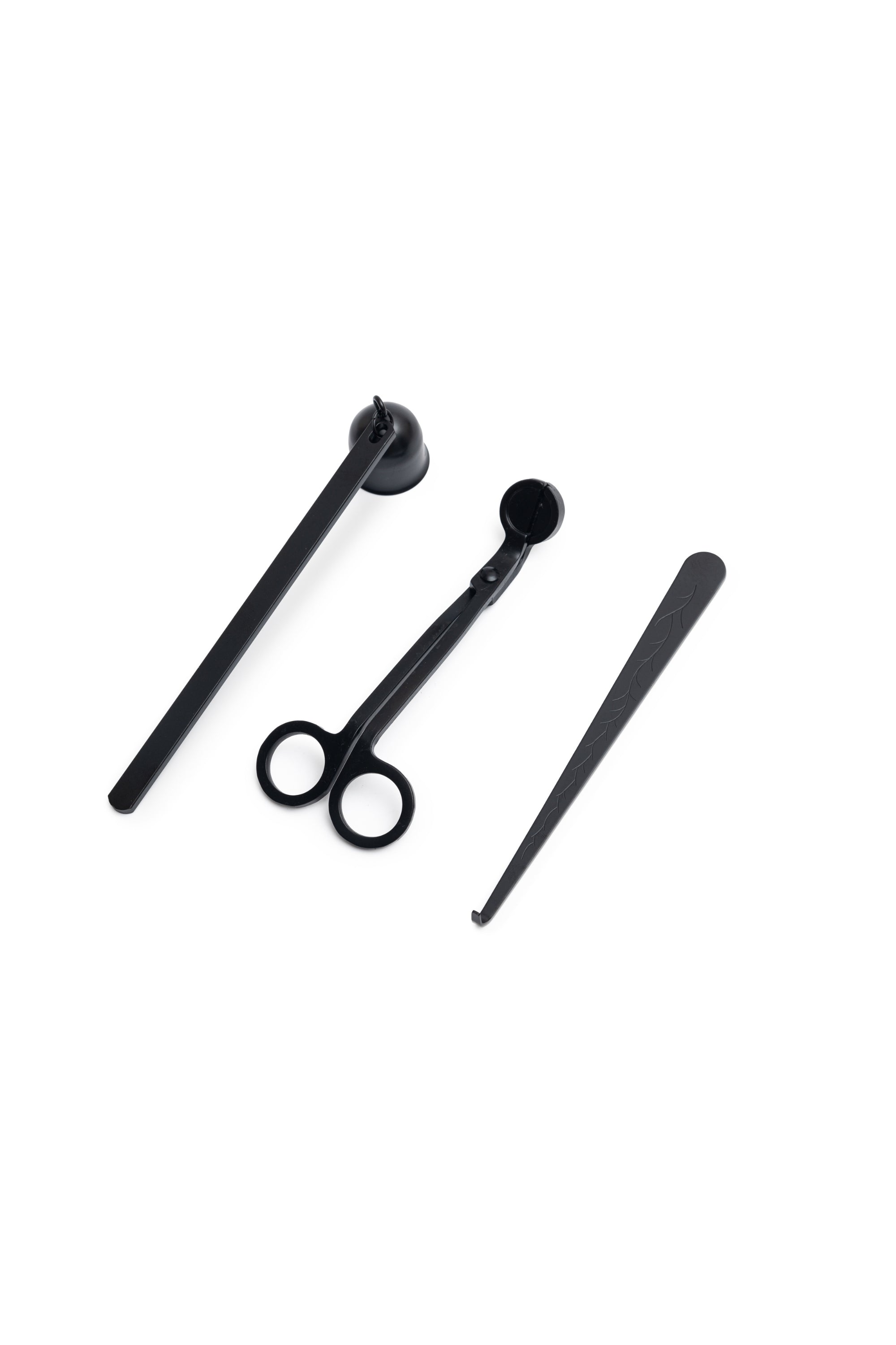 Kerzenzubehör-Set – Schere, Dochtlöscher, Kerzenlöscher