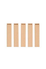 Holzdochte für Kerzen mit Gravur - "Sternchen" 20x1 mm