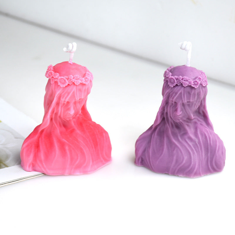 Silikonform für Kerzen - Braut