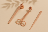 Kerzenzubehör-Set – Schere, Dochtlöscher, Kerzenlöscher
