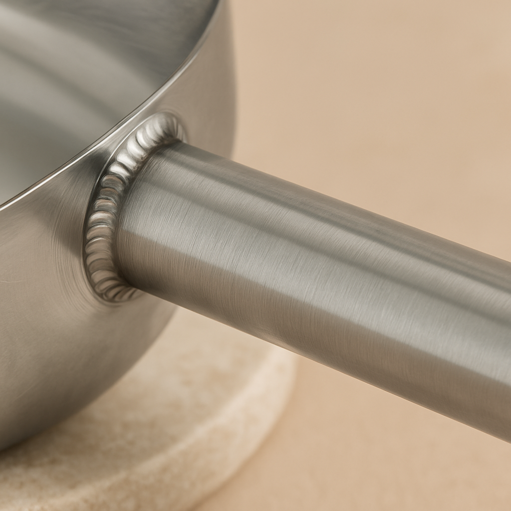 Stainless steel scoop for pouring wax