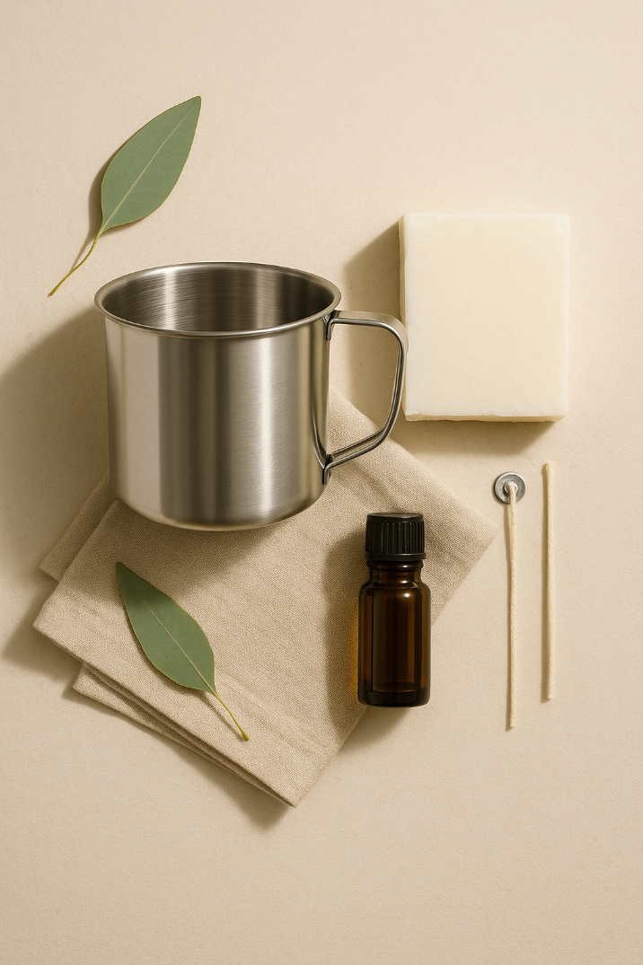 Steel cup, wax melting container, 1l