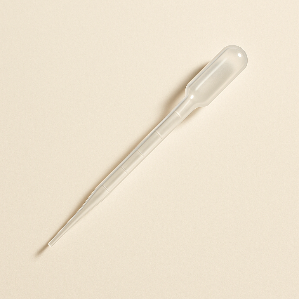 2 ml Pasteurpipette mit Skalierung zum Abmessen