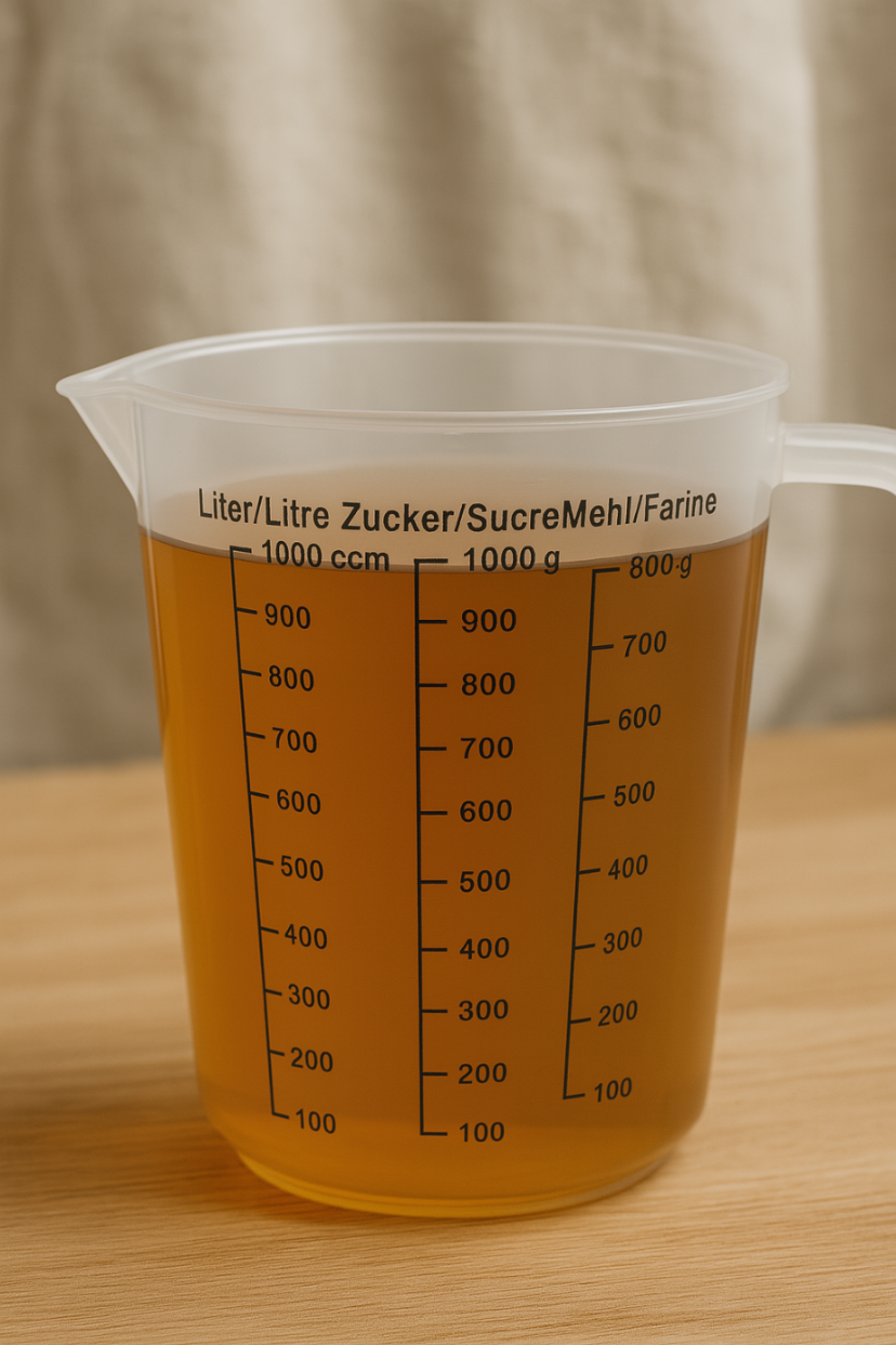 Messbecher für Flüssigkeiten, Plastikmessbecher, 1000 ml