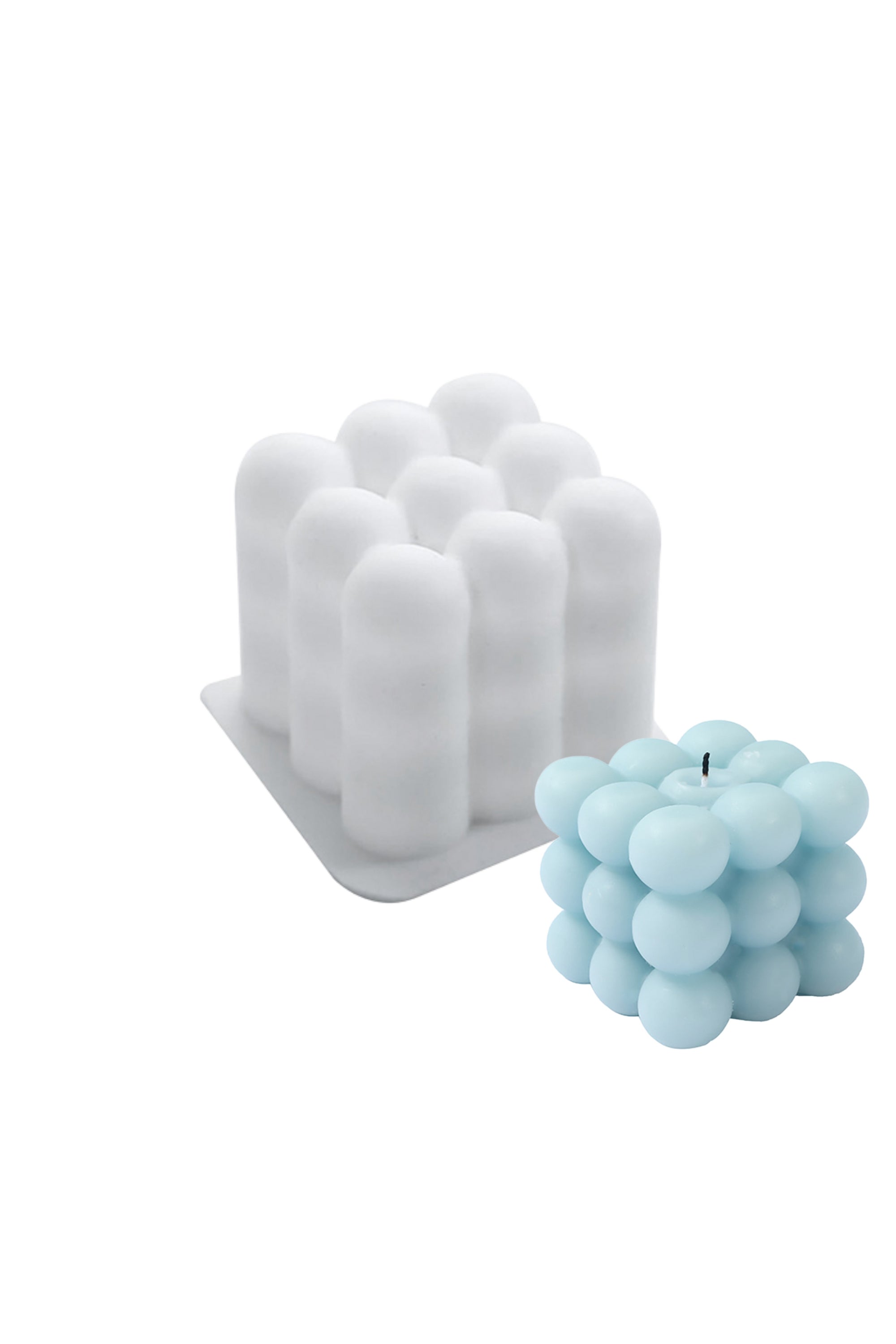 Kerzenform, Silikonform, Blasenform, 5x5 cm