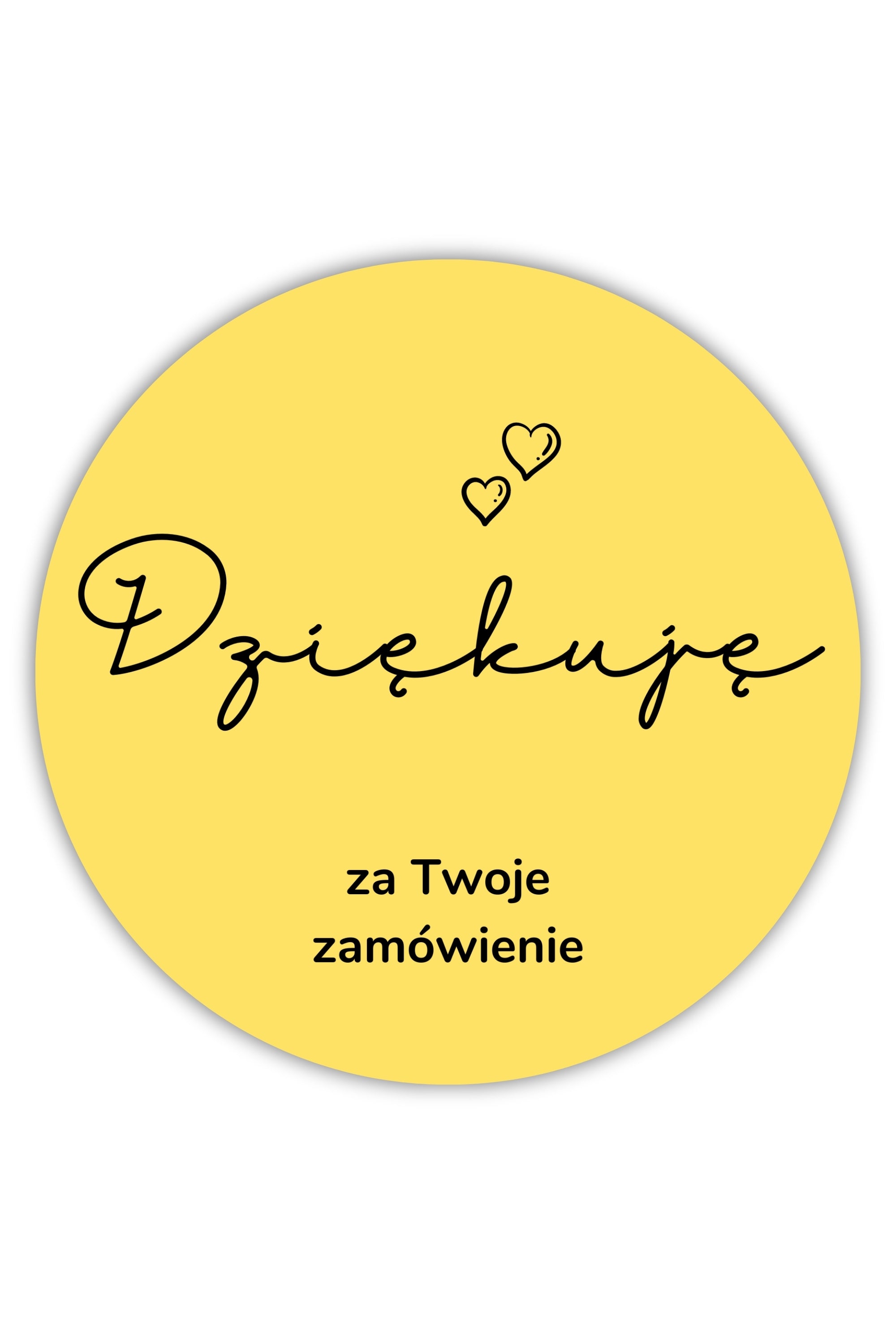 Dekorative Kerzenaufkleber 5 cm - Danke