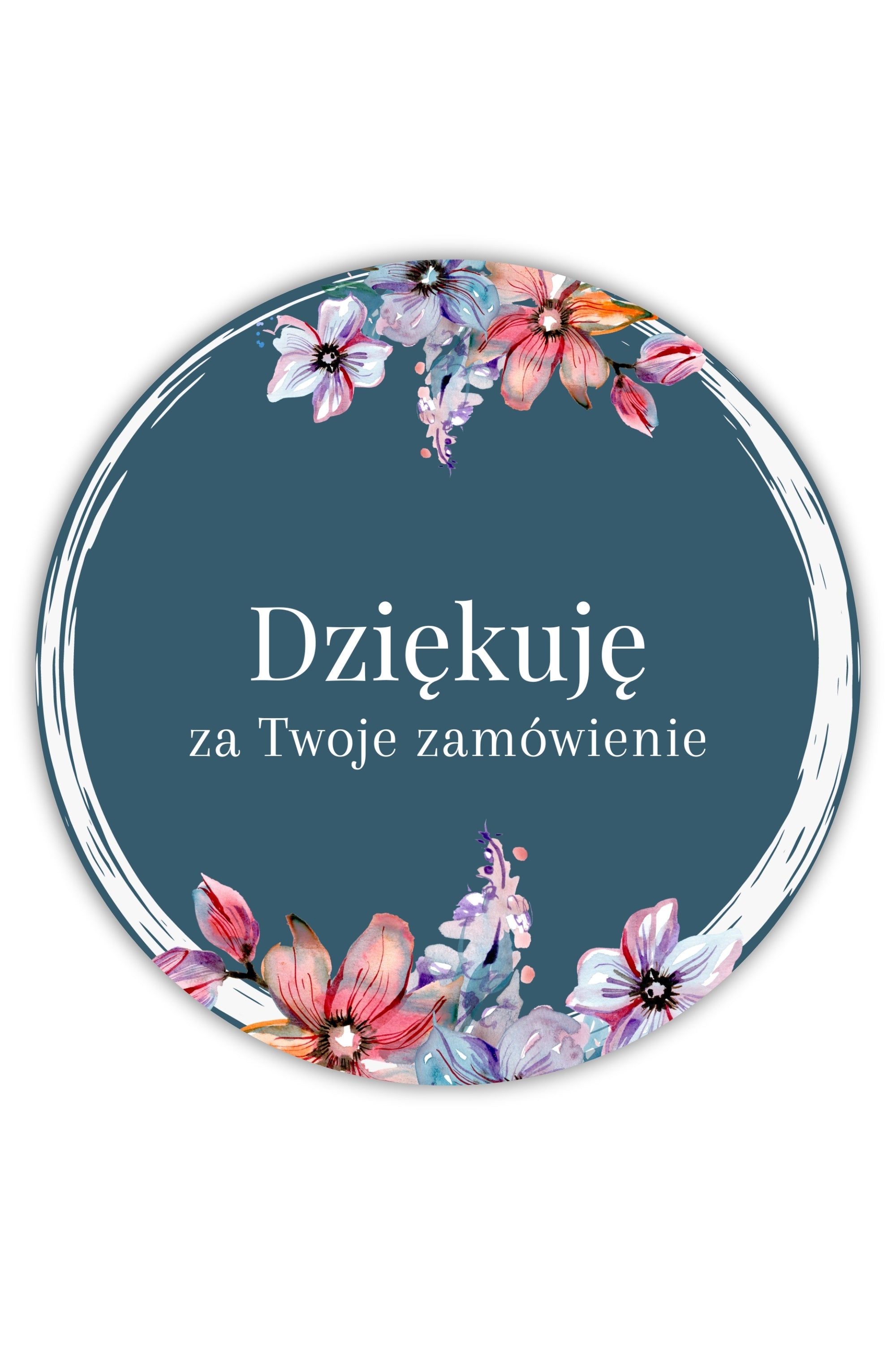 Dekorative Kerzenaufkleber 5 cm - Danke