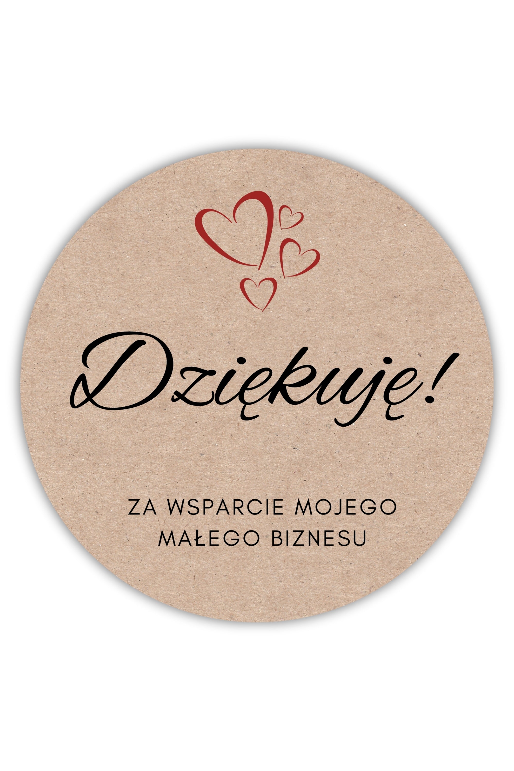 Dekorative Kerzenaufkleber 5 cm - Danke