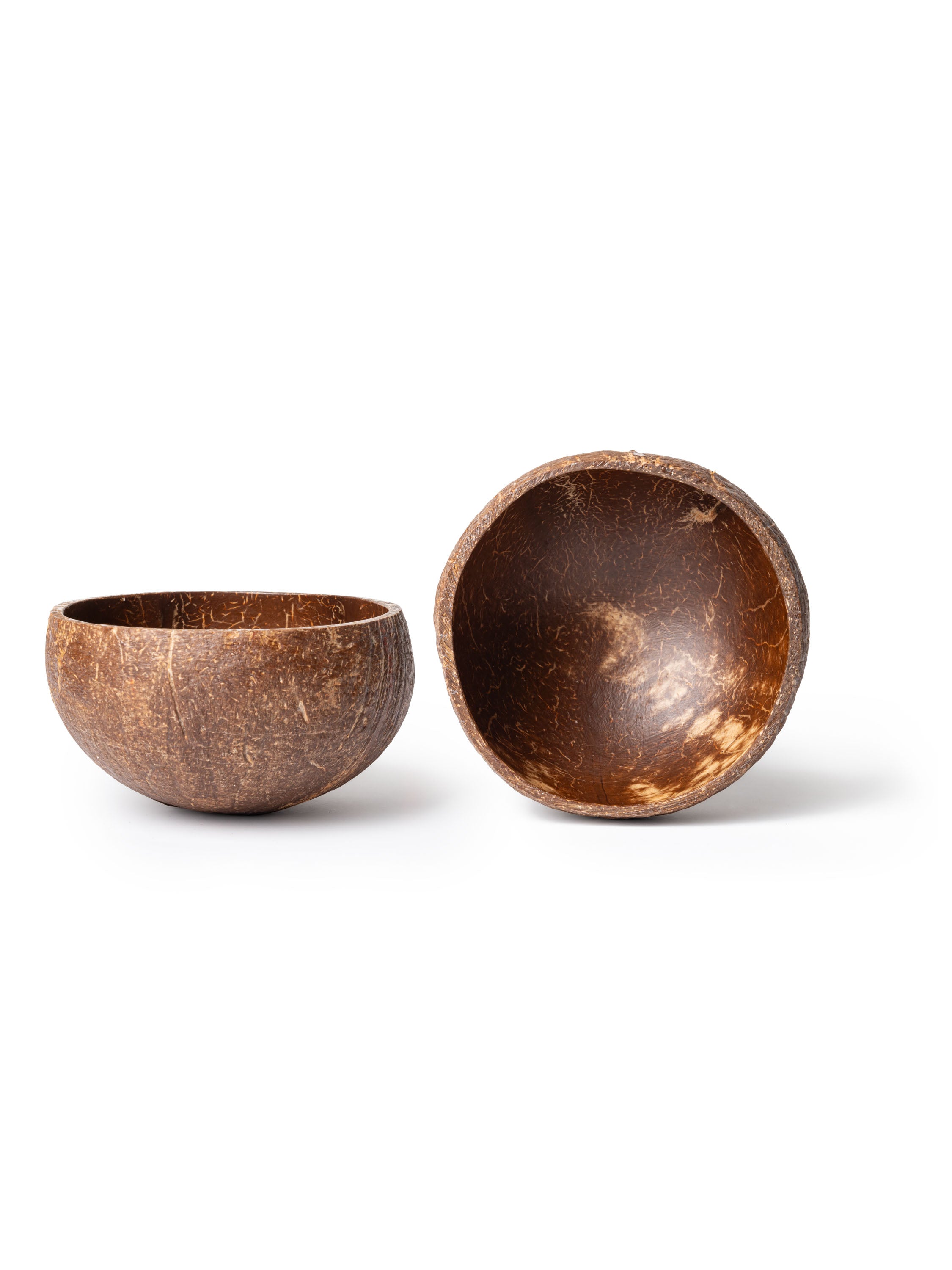 Coconut shell, lacquered, 9-11 cm, 200-300 ml
