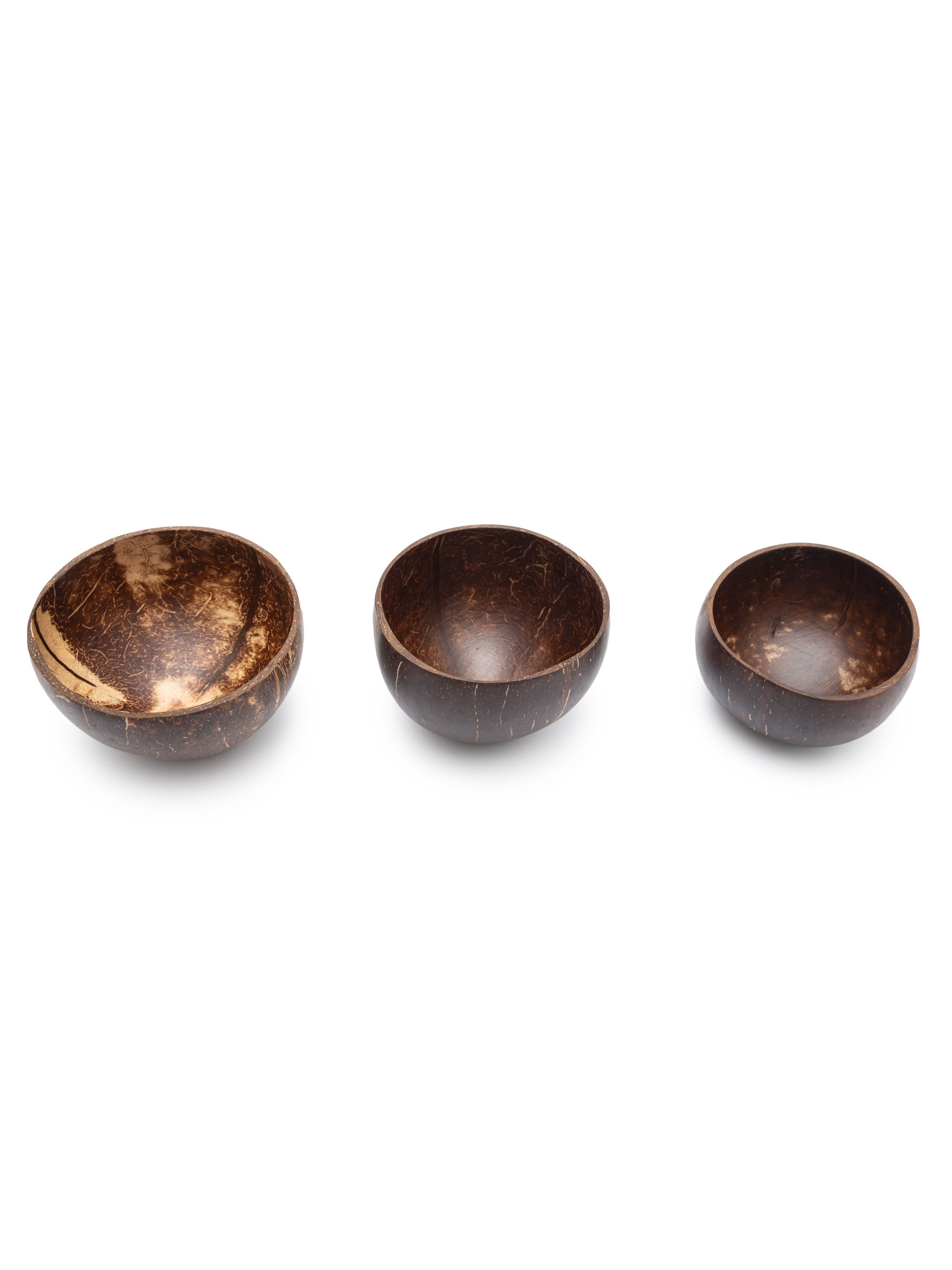 Coconut shell, lacquered on both sides, 9-11 cm, 200-300 ml