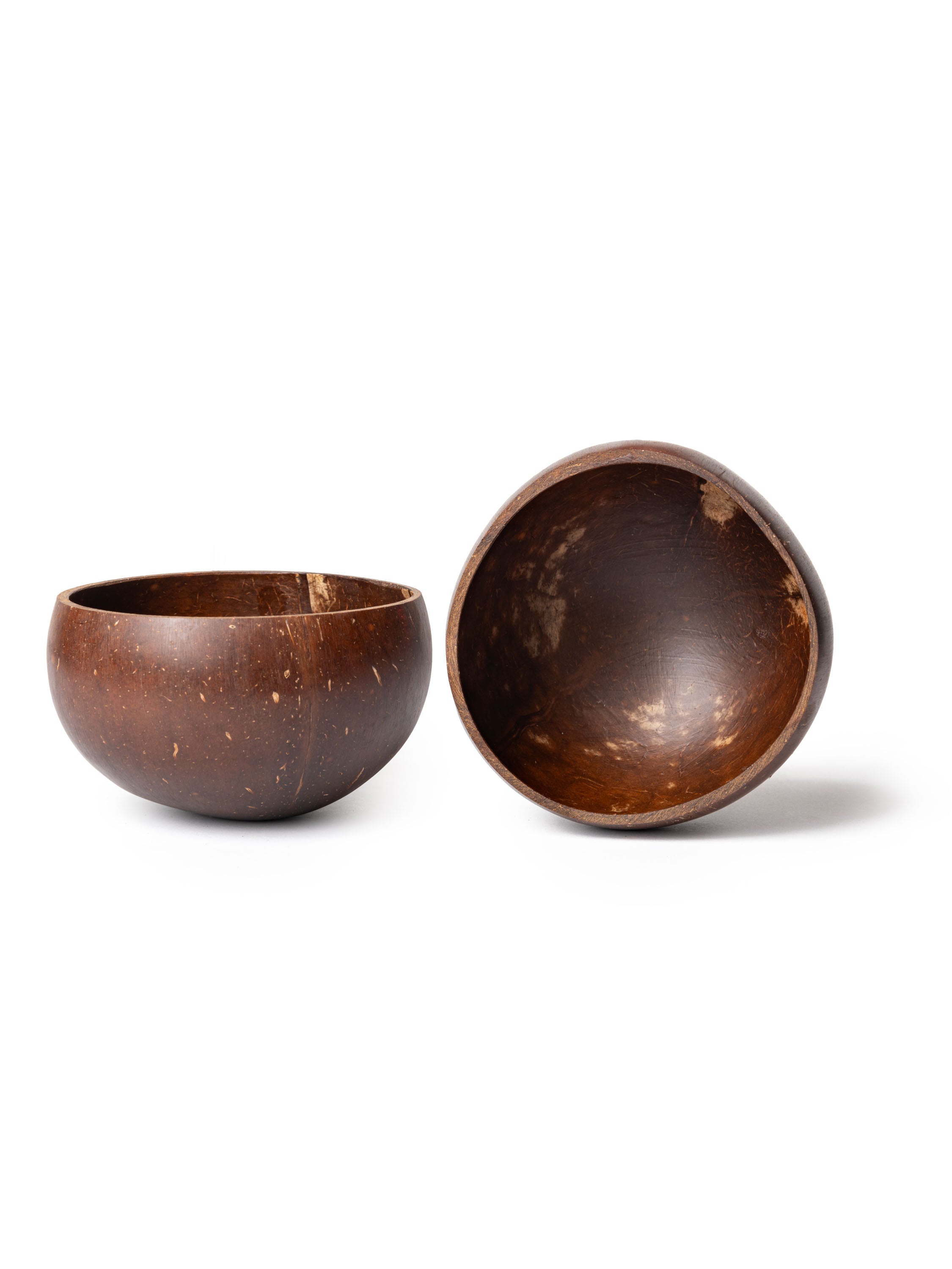 Coconut shell, lacquered on both sides, 9-11 cm, 200-300 ml
