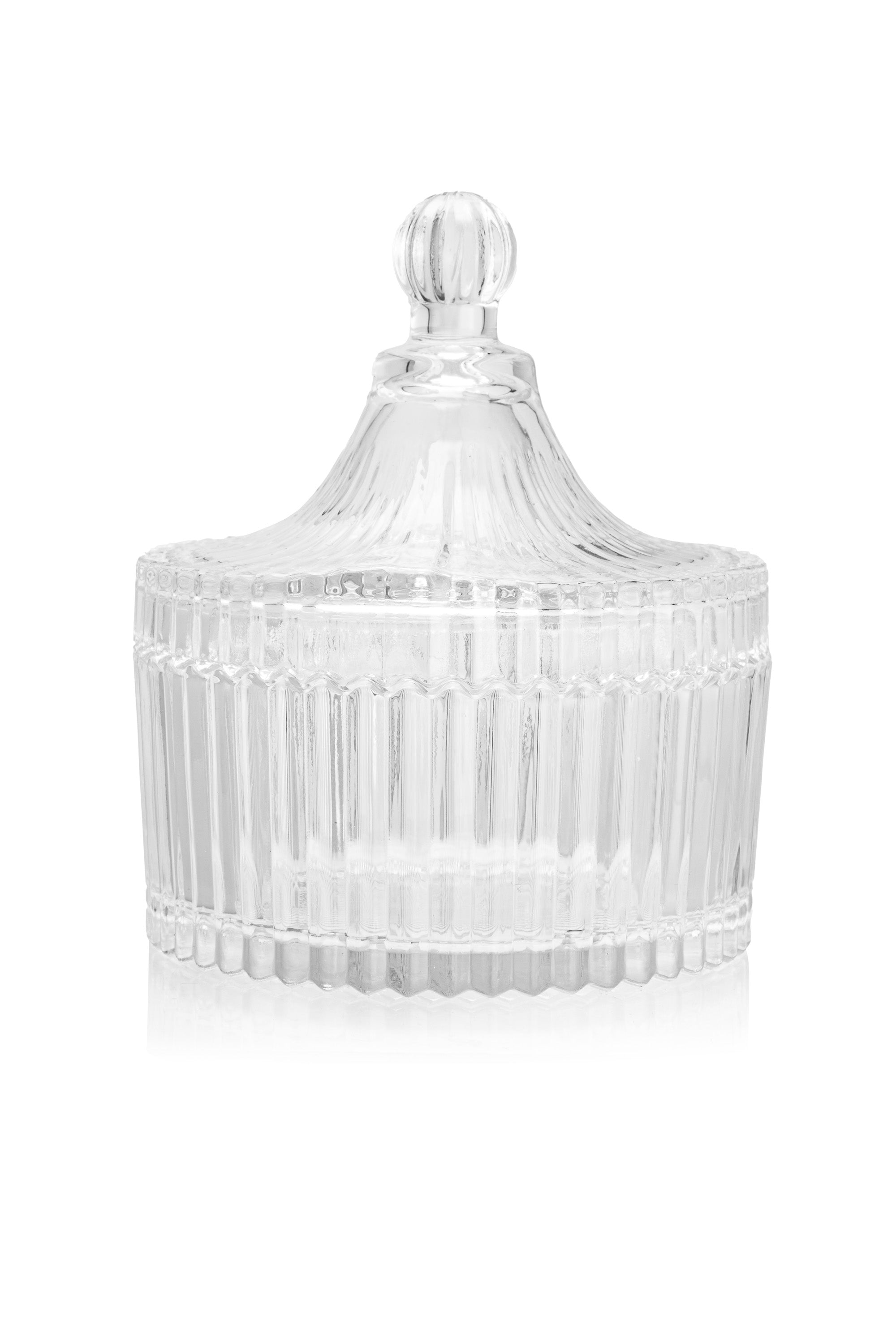 Glasbehälter mit Deckel, kristallklar, farblos, 250 ml