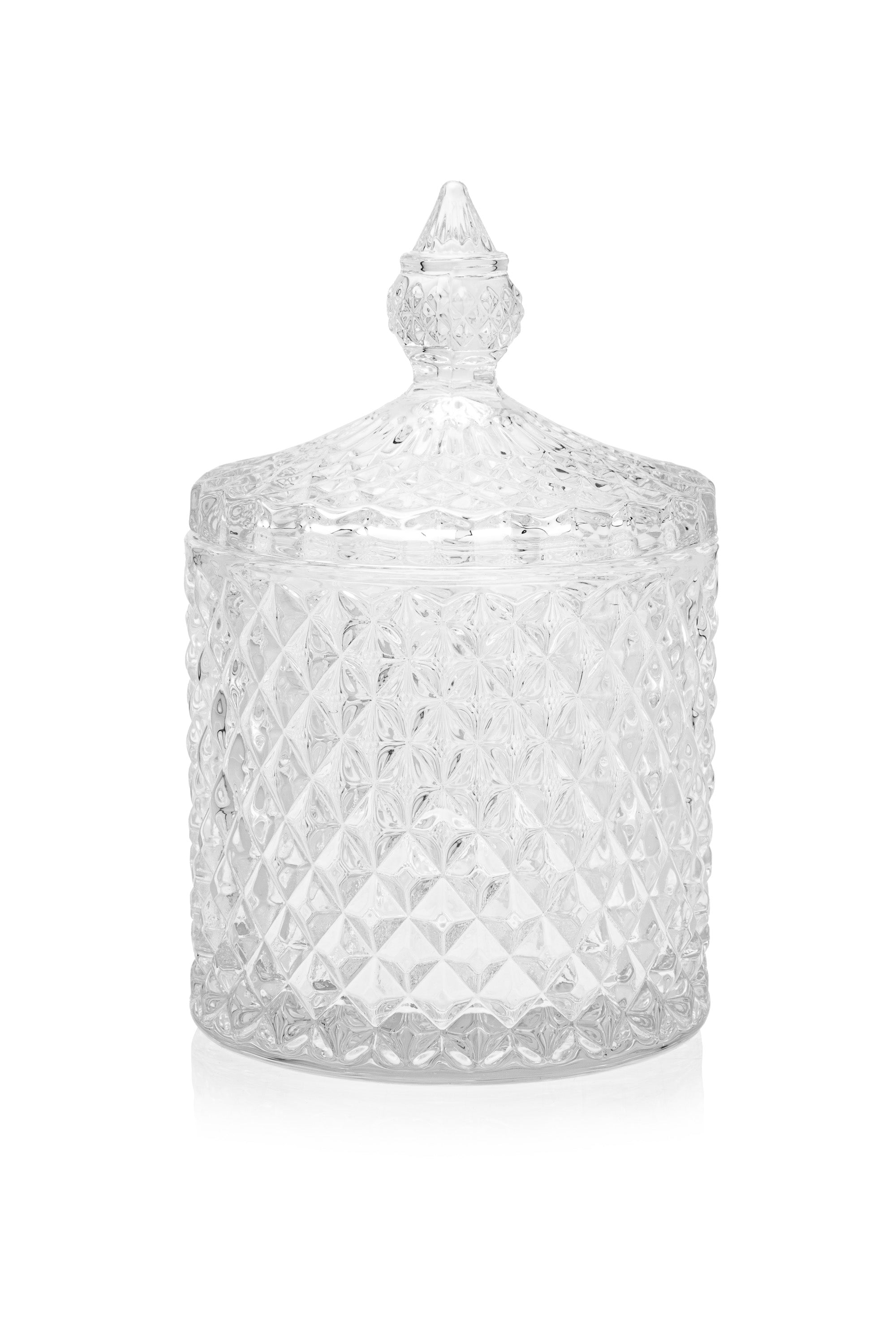 Glasbehälter mit Deckel, kristallklar, farblos, 300 ml