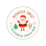 Dekorative Kerzenaufkleber 5 cm - Weihnachtsmotive