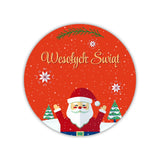 Dekorative Kerzenaufkleber 5 cm - Weihnachtsmotive