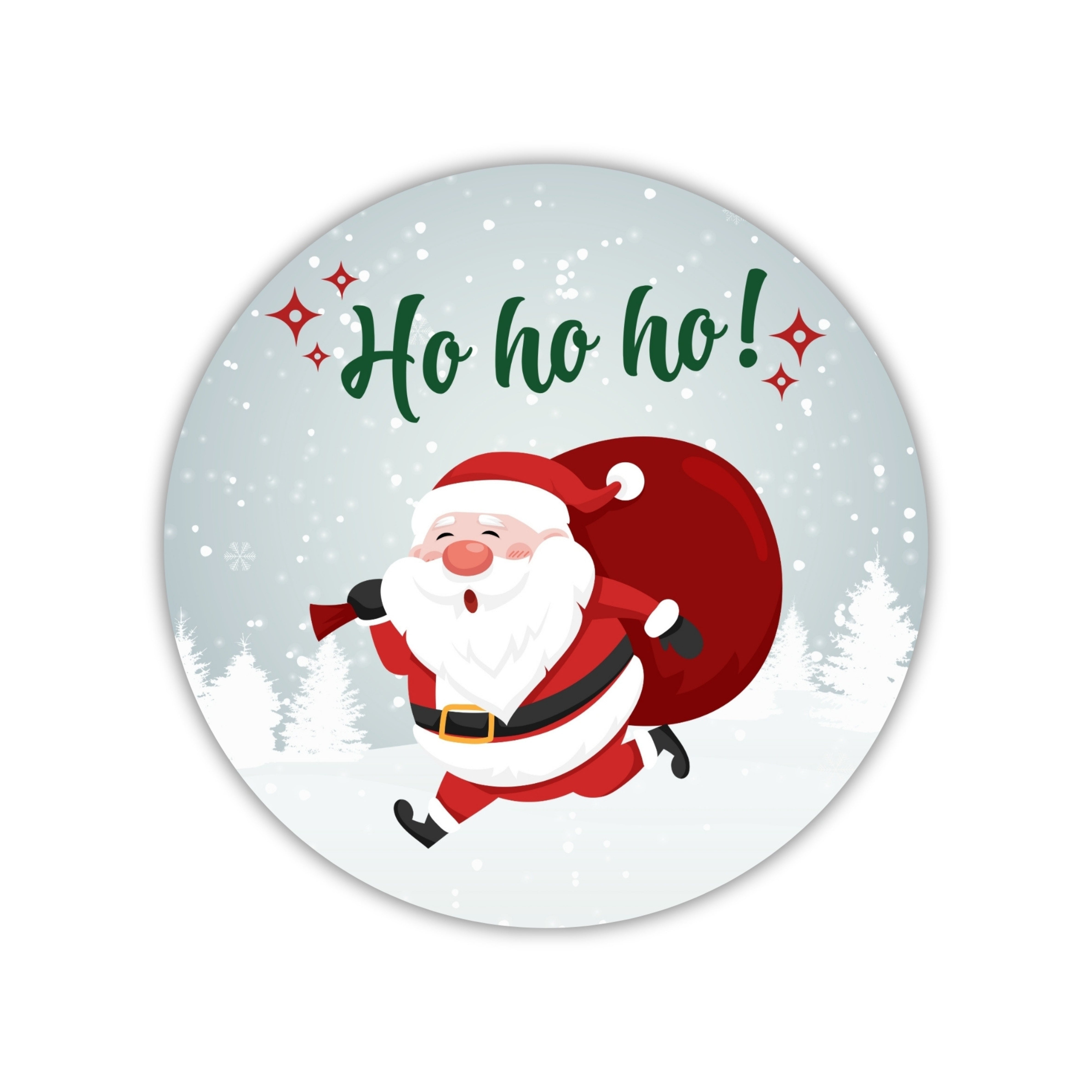 Dekorative Kerzenaufkleber 5 cm - Weihnachtsmotive