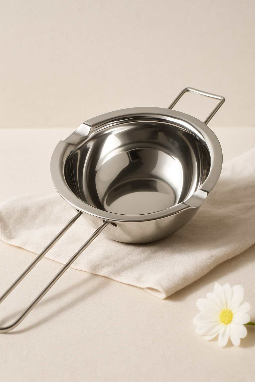 Metal chocolate wax melting pot 400ml