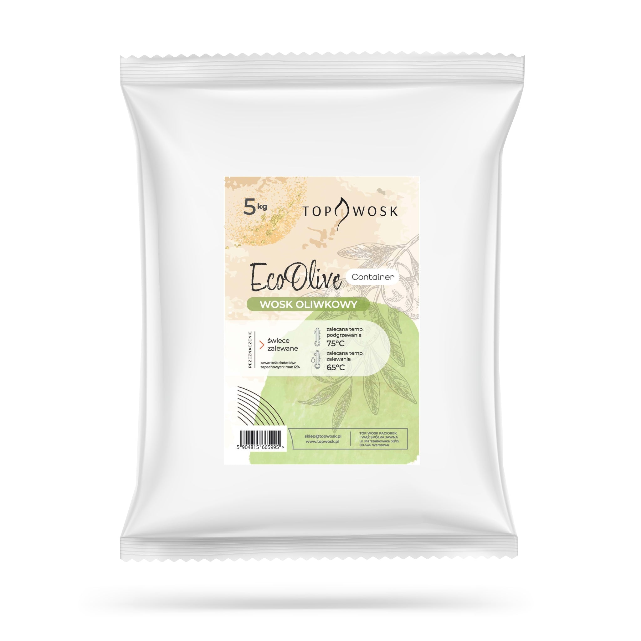 EcoOlive ContainerBlend Olivenwachs - Gießkerzen