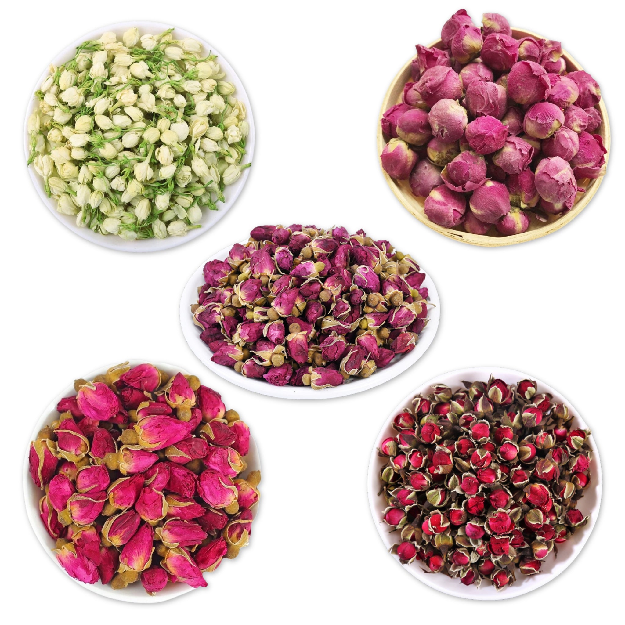 Set getrockneter Blütenknospen zur Kerzendekoration 5x10g