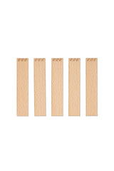 Knoty do świec drewniane z grawerem - "Listki" 20x1 mm