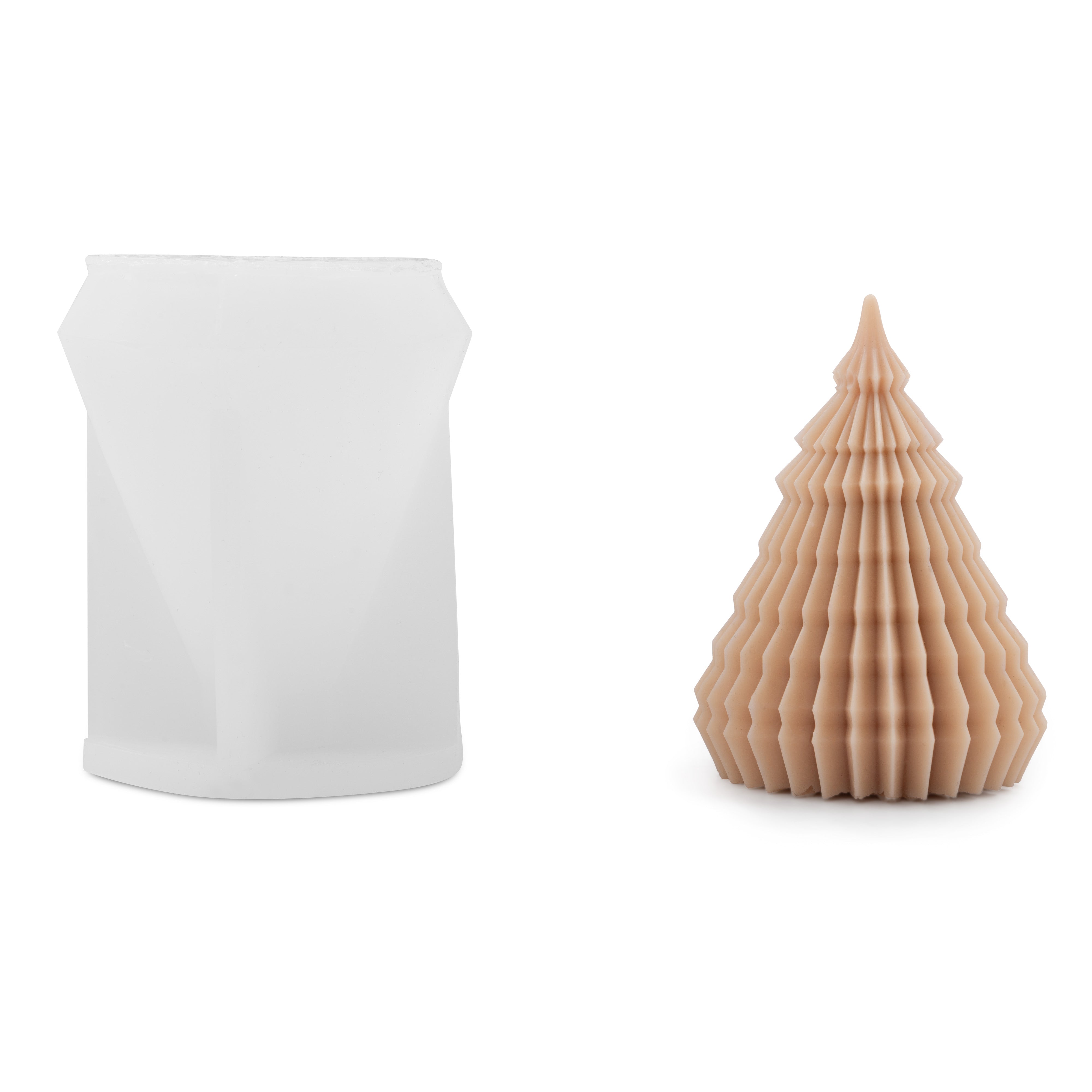 Forma silikonowa do świec - Choinka Geometryczna