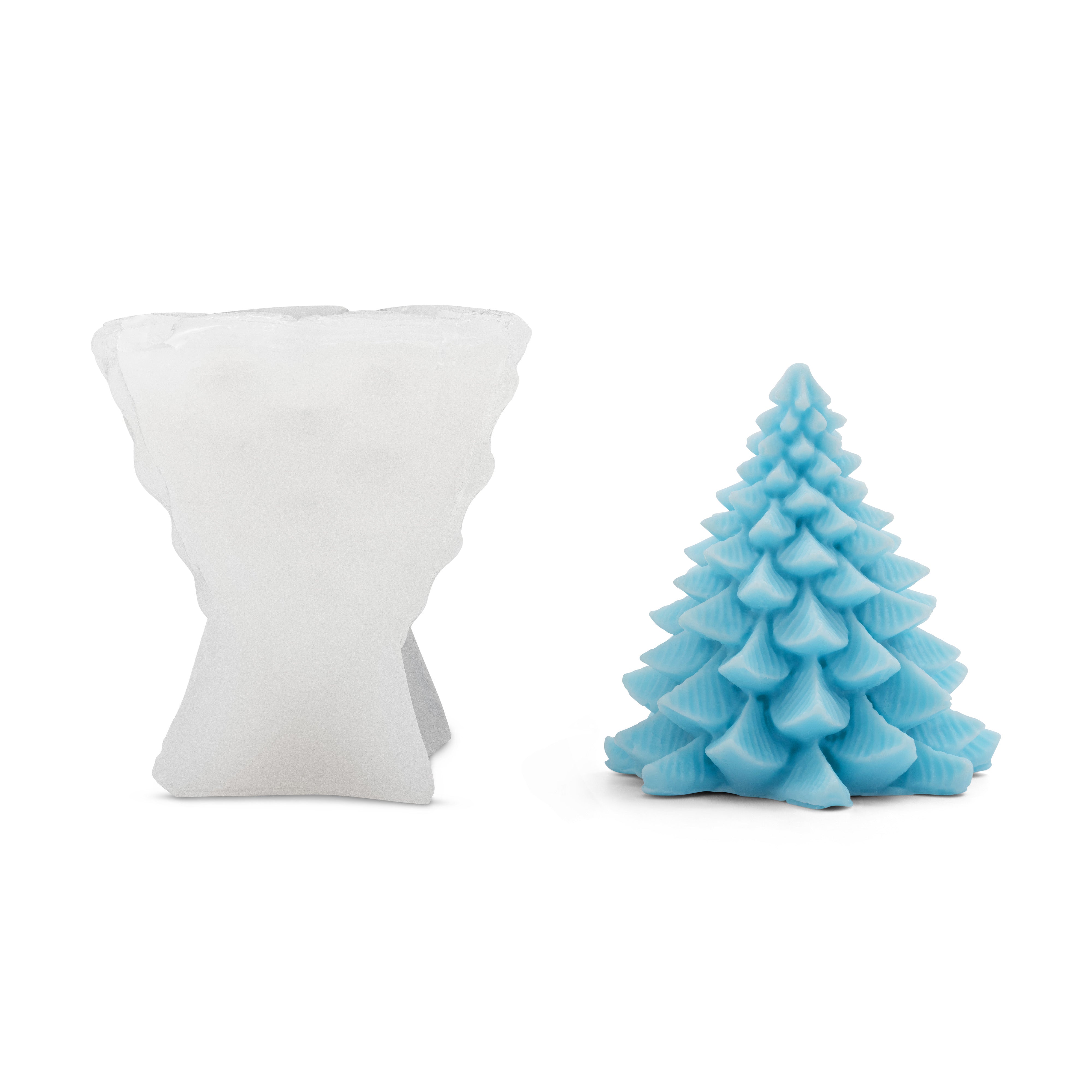 Forma silikonowa do świec - Choinka Płatkowa