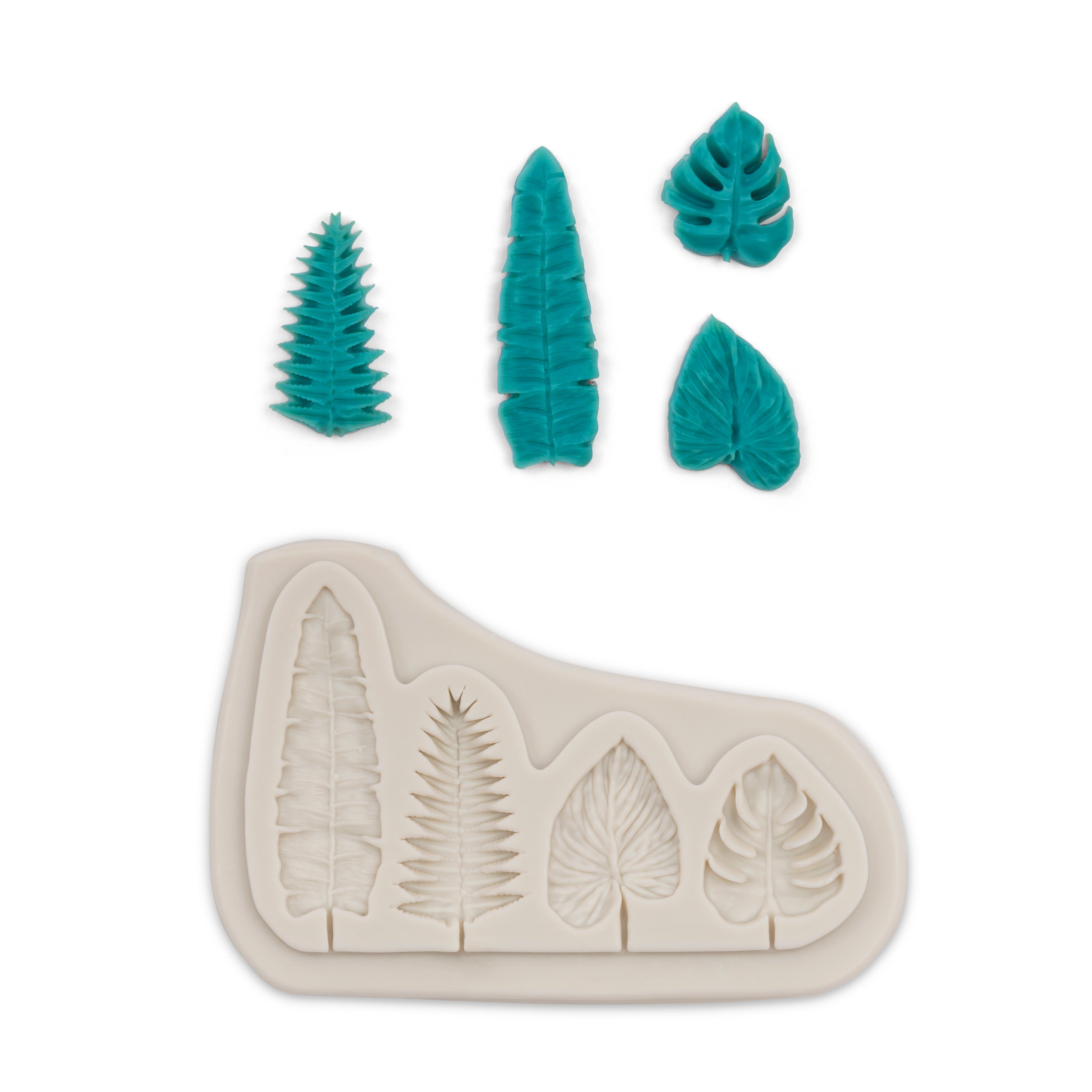 Forma silikonowa do świec - Egzotyczne liście