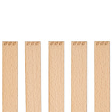 Knoty do świec drewniane z grawerem - "Listki" 20x1 mm